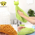 Cartoon Cute Pretty Hand Drying Towel With Hanging Band Microfiber Small Chenille Fabric China BLJ Supplier